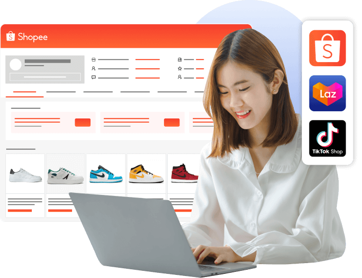 Vận hành Sàn thương mại điện tử
(Shopee, Lazada, TikTok Shop)