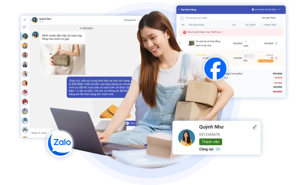 GoSOCIAL - Đồng bộ quản lý bán hàng và chăm sóc khách hàng trên Facebook và Zalo